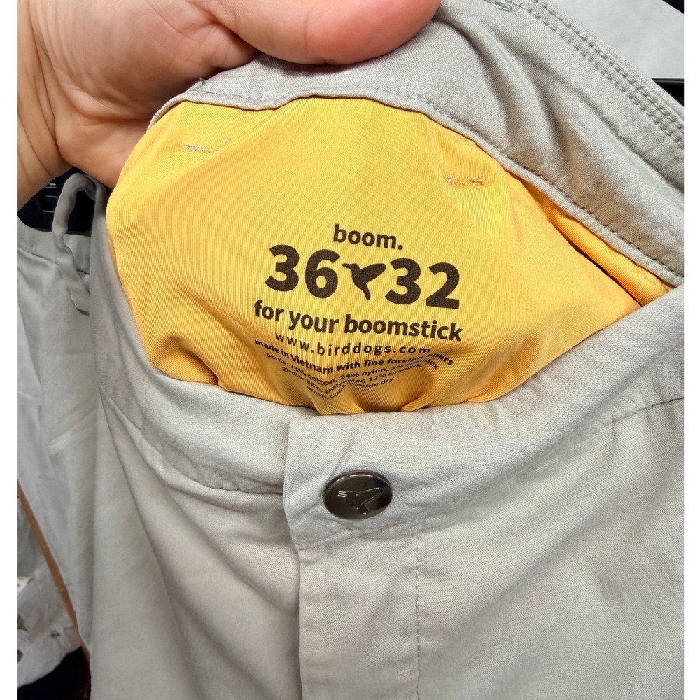 Birddogs $119 Men's Stretch Highly Flexible Athletic Khakis Pants 36x32 - Picture 4 of 5